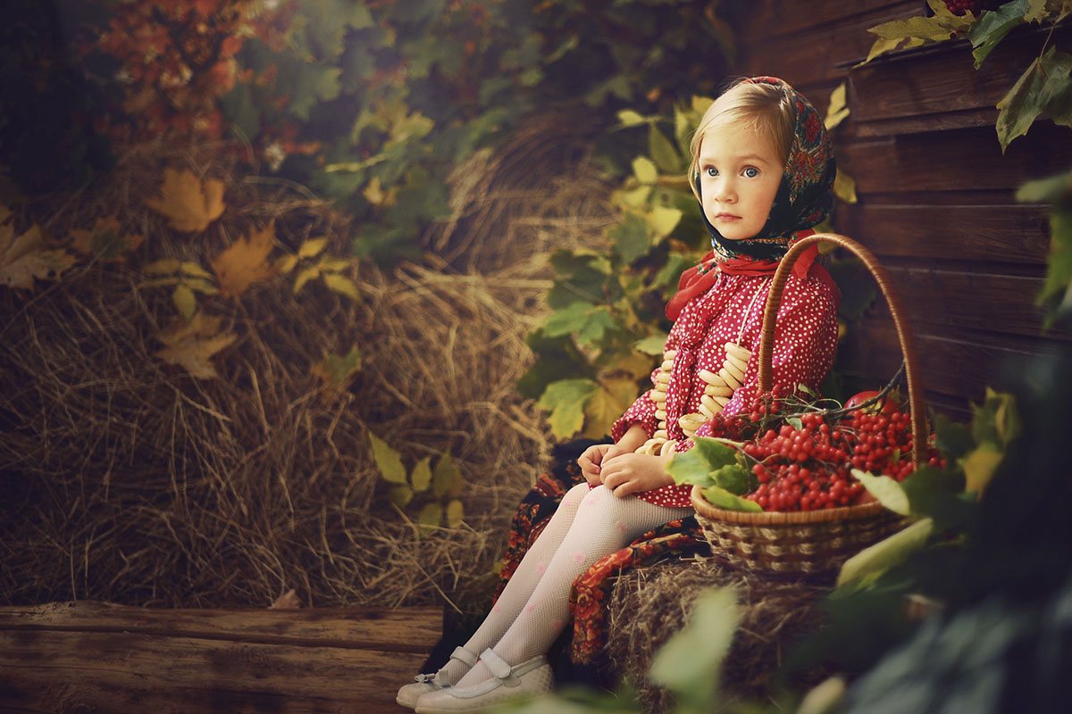 Осенняя фотосессия с грибами