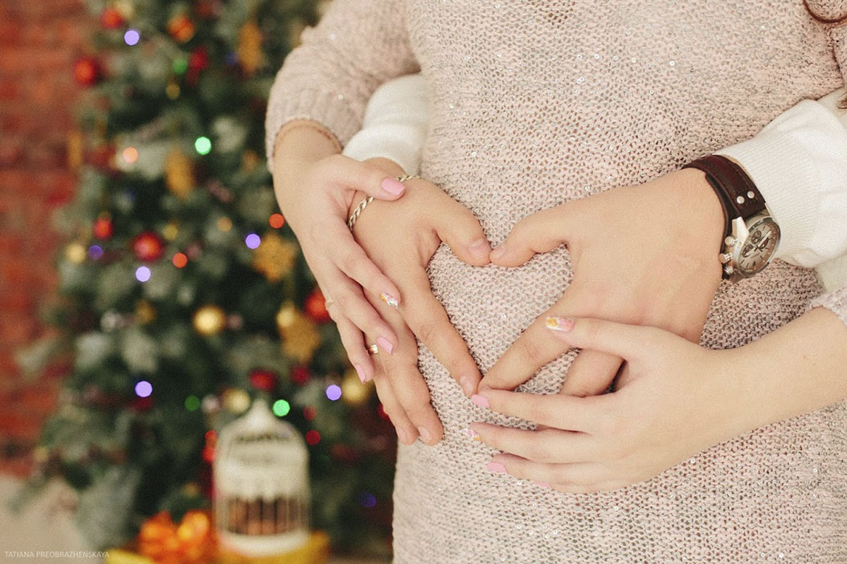 Новогодняя фотосессия для беременных